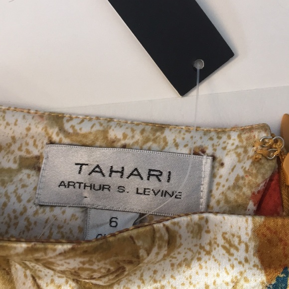 TAHARI ASL Inverted Pleat Floral Skirt Size 6 - Picture 9 of 12